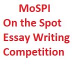 MoSPI On the Spot Essay Writing Competition