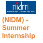 National Institute of Disaster Management (NIDM) - Summer Internship