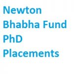 Newton Bhabha Fund PhD Placements
