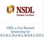 NSDL e-Gov Renewal Scholarship for BHMS-BAMS-MBBS-BDS 2020-2021 NSDL e-Gov Renewal Scholarship for BHMS-BAMS-MBBS-BDS 2020-2021