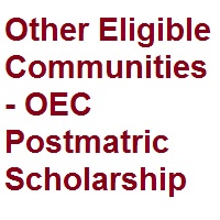Other Eligible Communities - OEC Postmatric Scholarship Students Studying Outside the KeralaState