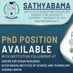 Sathyabama Institutional Research Fellowship (SIRF) PhD Positions Sathyabama Institutional Research Fellowship (SIRF) PhD Positions
