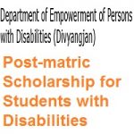Post Matric Scholarship for Students with Disabilities 2026 Post Matric Scholarship for Students with Disabilities 2021