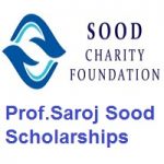 Prof. Saroj Sood Scholarship Scheme 2021