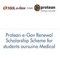 Protean e-Gov Renewal Scholarship Scheme for students pursuing Medical