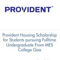 Provident Housing Scholarship for Students pursuing Fulltime Undergraduate From MES College Goa