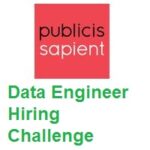 Publicis Sapient Data Engineer Hiring Challenge