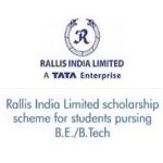 Rallis India Limited scholarship scheme for students pursing B.E./B.Tech Rallis India Limited scholarship scheme for students pursing B.E./B.Tech
