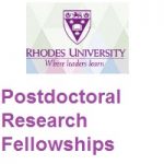 Rhodes University Postdoctoral Research Fellowships