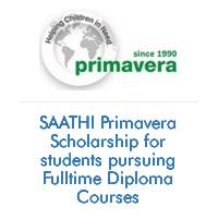 SAATHI Primavera Scholarship for students pursuing Fulltime Diploma Courses
