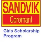 Sandvik Coromant Girls Scholarship Program 2021-22 Sandvik Coromant Girls Scholarship Program