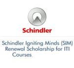 Schindler Igniting Minds (SIM) Renewal Scholarship for ITI Courses