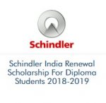 Schindler India Renewal Scholarship For Diploma Students Schindler India Renewal Scholarship For Diploma Students