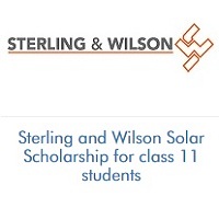 Sterling and Wilson Solar Scholarship for class 11 students