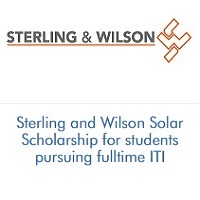 Sterling and Wilson Solar Scholarship for students pursuing fulltime ITI