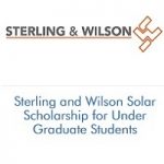 Sterling and Wilson – SW Solar Scholarship for Under Graduate Students Sterling and Wilson Solar Scholarship for Under Graduate Students