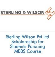 Sterling Wilson Pvt Ltd Scholarship for Students Pursuing MBBS Course
