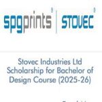 Stovec Industries Ltd Scholarship for Bachelor of Design Course 2026-27 Stovec Industries Ltd Scholarship for Bachelor of Design Course (2025-26)