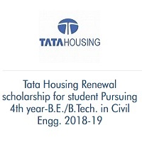 Tata Housing Renewal Scholarship For Student Pursuing 4th year-B.E./B.Tech