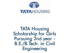 TATA Housing Scholarship for Girls For B.E-B.Tech In Civil Engineering