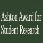 The Ashton Award for Student Research