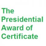 The Presidential Award of Certificate