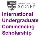The University of Sydney International Undergraduate Commencing Scholarship
