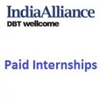 The Wellcome Trust/DBT India Alliance (India Alliance) Paid Internships