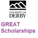 University of Derby GREAT Scholarships 2022 University of Derby GREAT Scholarships 2022
