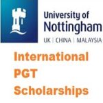 University of Nottingham International Postgraduate Students Scholarships 2023