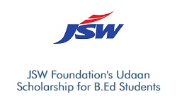 Vidyasaarathi JSW Foundations Udaan Scholarship for B.Ed Students