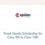 Vinod Handa Scholarship for Class 9th to Class 10th 2026-2027 Vinod Handa Scholarship for Class 9th to Class 10th